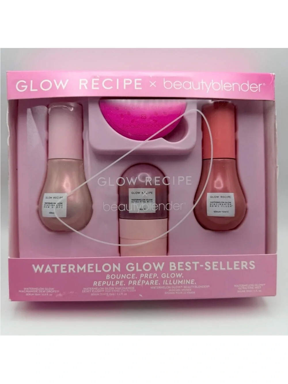 Glow Recipe x beautyblender Watermelon Glow Gift Set NIB